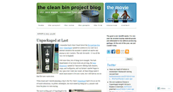 Desktop Screenshot of cleanbinproject.com